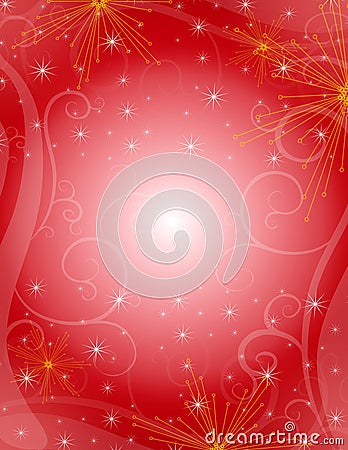 Red Christmas Background Stock Photo