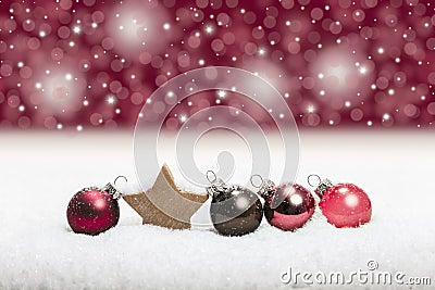 Red christmas background Stock Photo