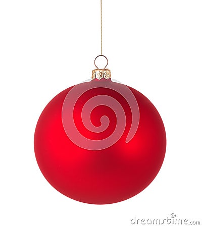 Red christmas ball Stock Photo