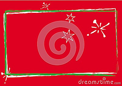 Red christmas card Stock Photo