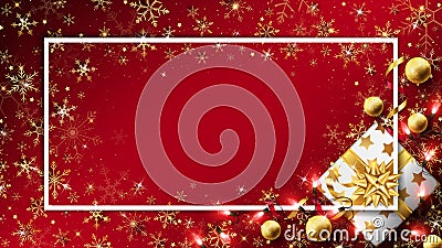 Red Christmas luxury background Vector Illustration