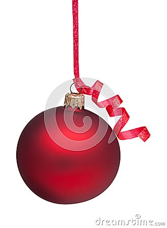 Red Christmas Ornament Stock Photo