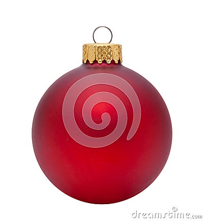 Red christmas ornament Stock Photo