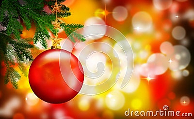 Red Christmas ornament Stock Photo