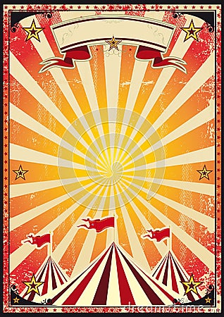 Red circus retro Vector Illustration