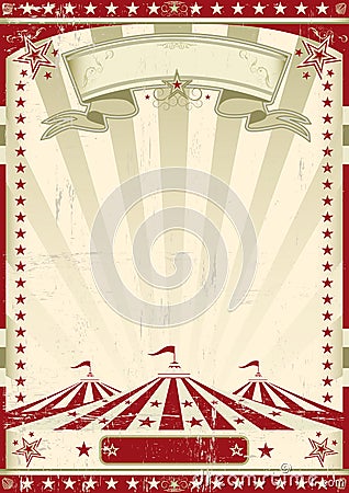 Red circus retro. Stock Photo