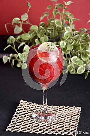 red and citrus fruit drink refreshing drink cozumel cocktail lemonade natural fruit juice Stock Photo