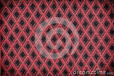 Red classic checkered texture, background with copy space Stock Photo