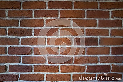 Red clay brick wall Stock Photo