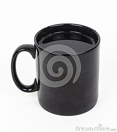Red coffee mug isolated on white Stock Photo