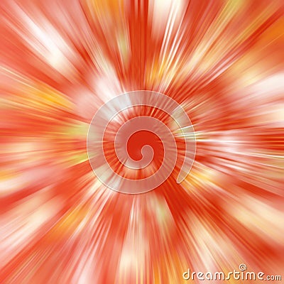 Red abstract radial speed motion blur background Stock Photo