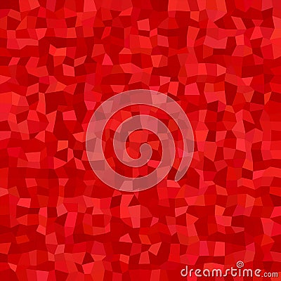 Red color irregular rectangle mosaic background Vector Illustration