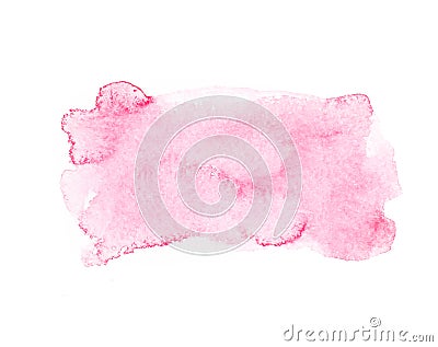 Red colorful abstract hand draw watercolour Stock Photo