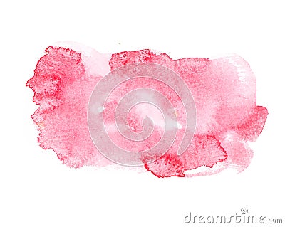 Red colorful abstract hand draw watercolour Stock Photo