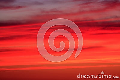 Red, crimson, orange, scarlet sunset sky. Nature background Stock Photo