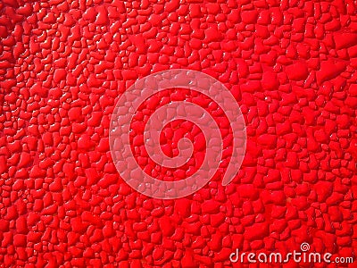 Red crinkled texture Stock Photo