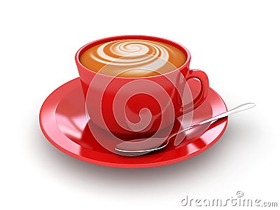 Cup of cappucino Stock Photo