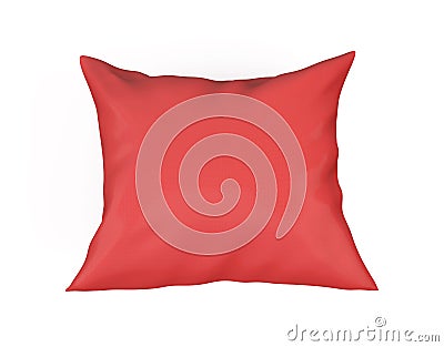 Red cushion Cartoon Illustration