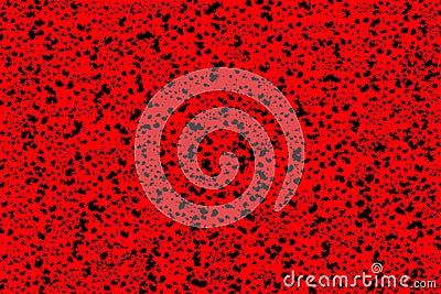 Red dalmatian pattern, random spray texture Stock Photo