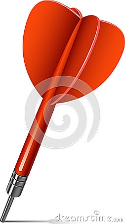 Red Dart Vector Illustration