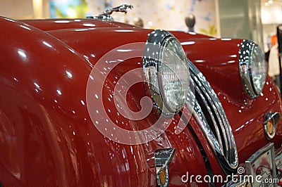 Red Devil retired, undeservedly. Retro car. Editorial Stock Photo