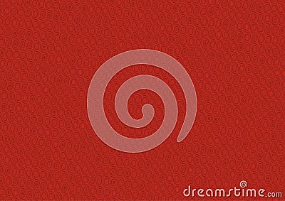 Red Diagonal Texture with Waved Lines and Circles Vector Illustration