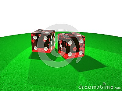 Red dice Stock Photo