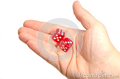 red dices Stock Photo