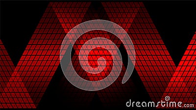 Red digital abstract technology background Vector Illustration