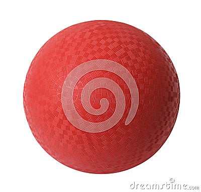 Red Dodge Ball Stock Photo