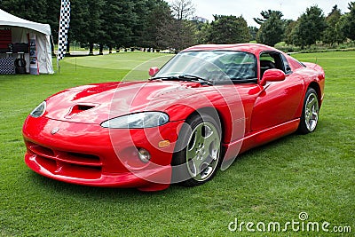 Red Dodge Viper GTS Editorial Stock Photo