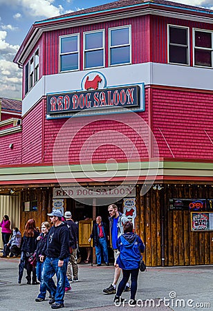 Red Dog Saloon in Juneau Alaska Editorial Stock Photo