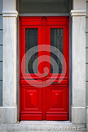 Red door Stock Photo