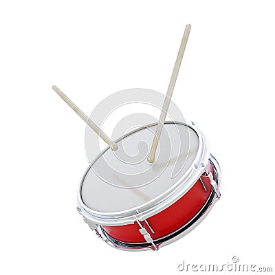 Red drum with sticks Stock Photo