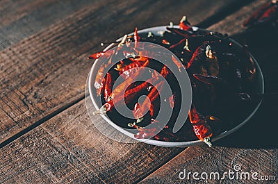 Red Dry Pepper Stock Photo