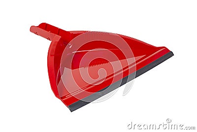 Red Dust Pan Stock Photo