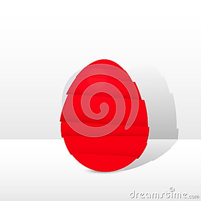 Red easter egg Stock Photo