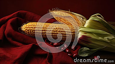 Fresh sweetcorn Stock Photo