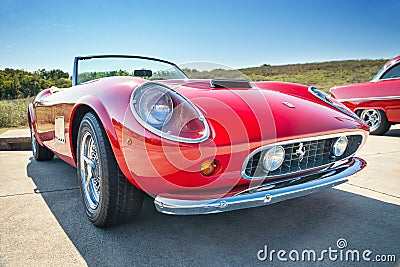 Red 1962 Ferrari 250 GT California Spyder Editorial Stock Photo