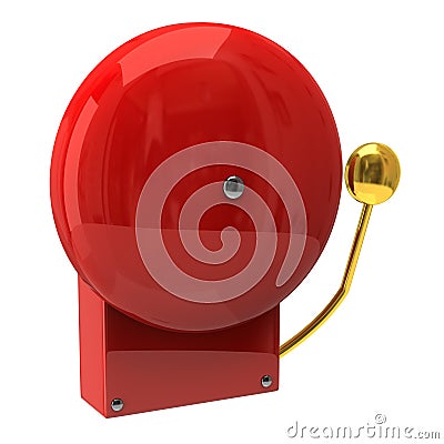 Red fire alarm Stock Photo