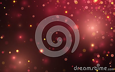Red Fire Colours Bokeh Particle Soft Light Abstract Backgrounds, Vector eps 10 illustration bokeh particles Vector Illustration