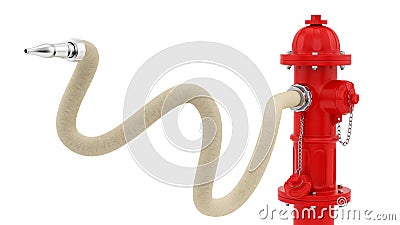 Red fire hydrant Stock Photo