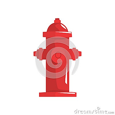 Red fire hydrant vector Illustration Vector Illustration