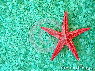 Red fish star and salt Stock Photo