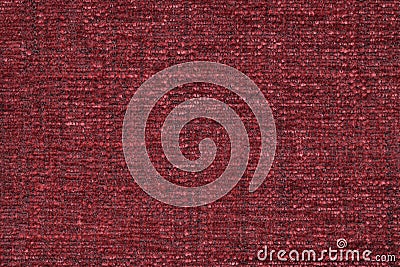Red fluffy background of soft, fleecy cloth. Texture of textile closeup Stock Photo