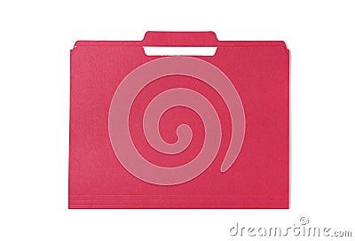 Red Folder Stock Photo