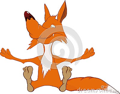 Red fox Vector Illustration