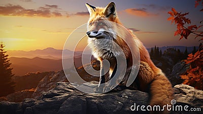 red fox vulpes Stock Photo
