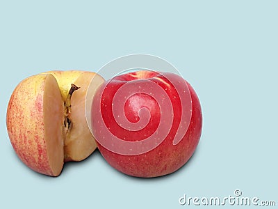 Red fresh apple die cut image - die cut apple Editorial Stock Photo