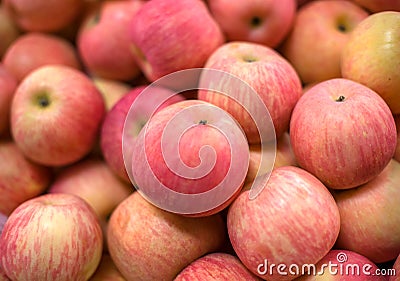 Red Fuji apple Stock Photo